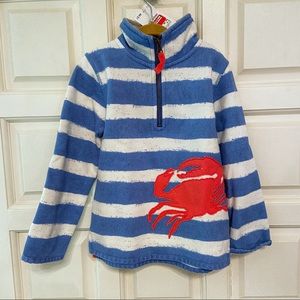 Mini Boden Striped Crab pullover 3/4 NWT